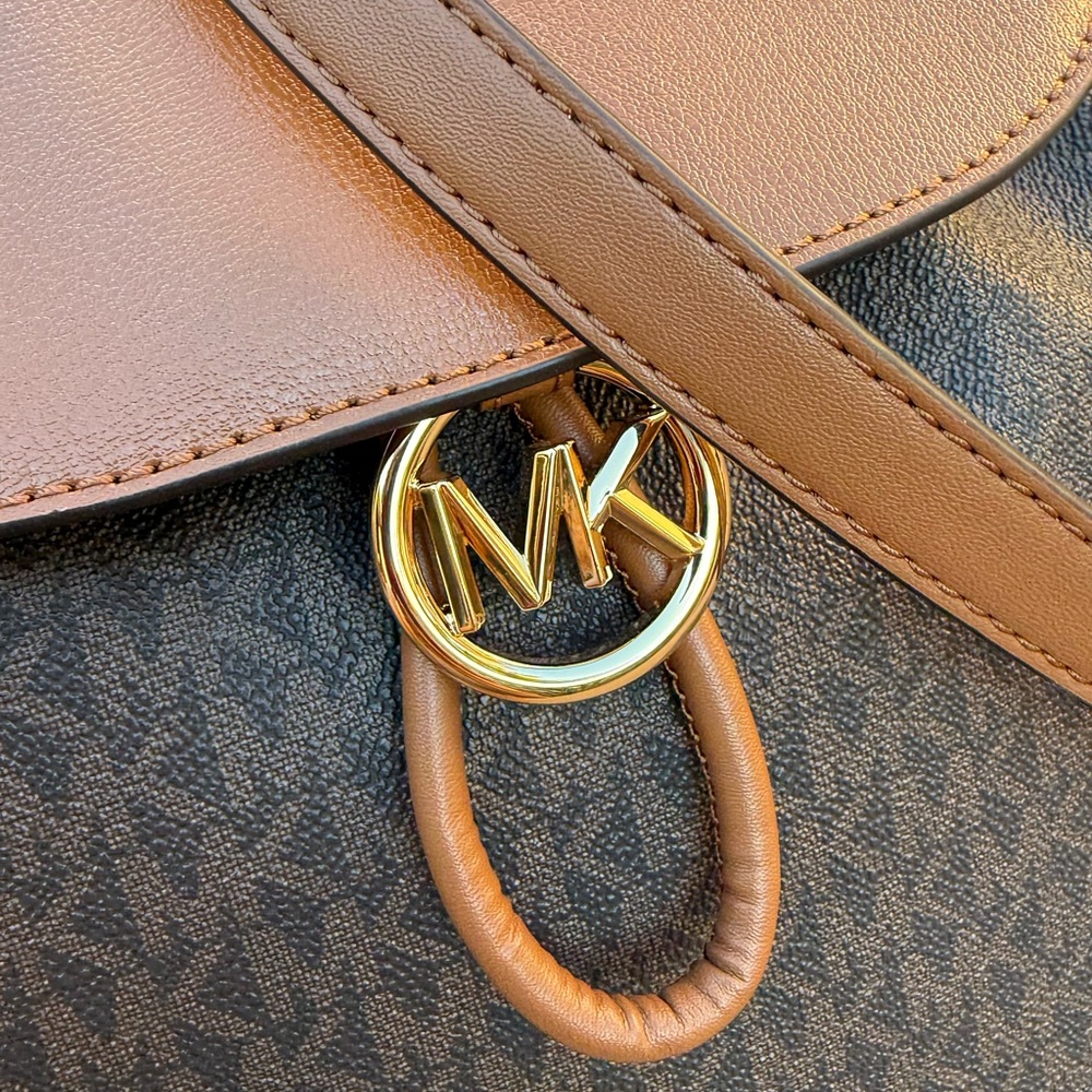 Michael Kors Brown and Tan Women's Backpack - Picture 2 of 5